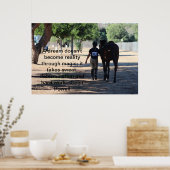 馬と乗り手がエヴェ ポスター (キッチン)