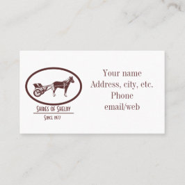 馬と乳母車のロゴ 名刺