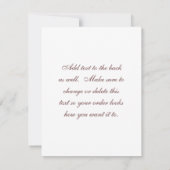 馬と乳母車のロゴ 招待状 (裏面)