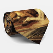 馬と他の動物の茶色のアラブのテント ネクタイ (ロール)