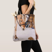 馬と兎の友 トートバッグ (クローズアップ)