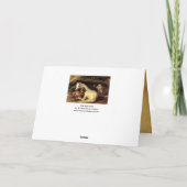 馬と動物の母の日を持つアラブのテント カード (裏面)