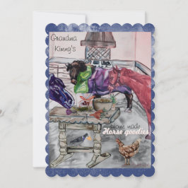 馬と台所の馬のグッズ シーズンカード