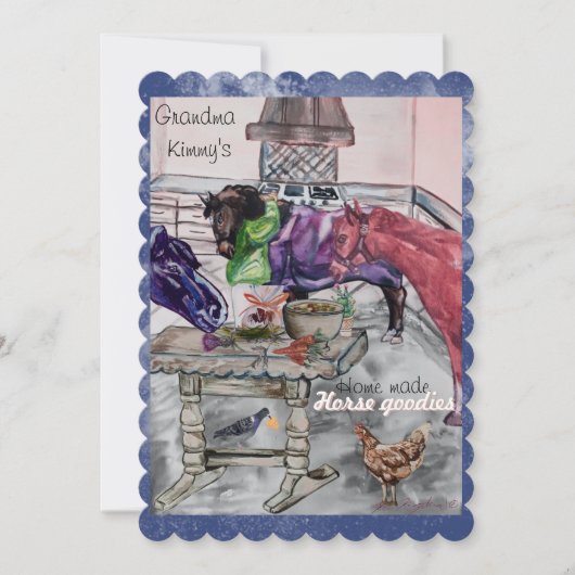 馬と台所の馬のグッズ シーズンカード (正面)
