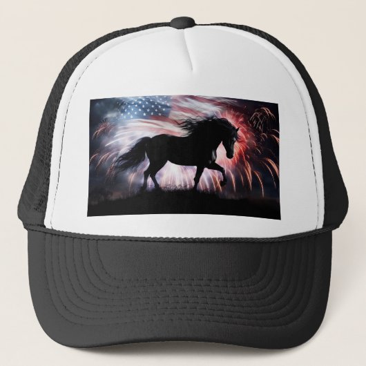 馬と国旗の国（西部） キャップ (正面)