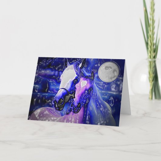 馬と夜 カード (正面)