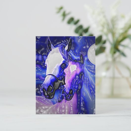 馬と夜 ポストカード (スタンド正面)