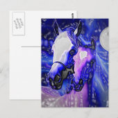 馬と夜 ポストカード (正面/裏面)