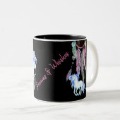 馬と夢のキャッチャー～夢と願いボホ ツートーンマグカップ (正面右)