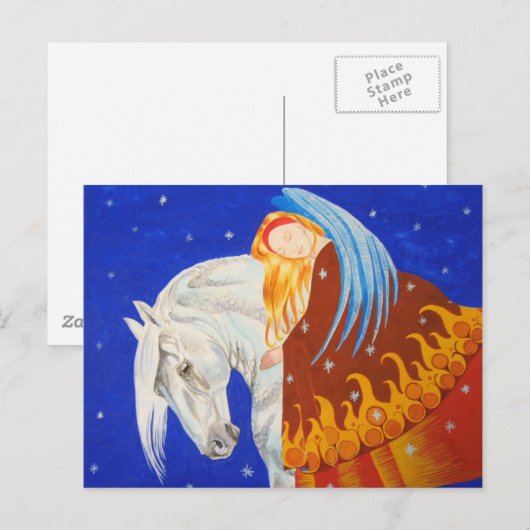馬と天使 ポストカード (正面/裏面)