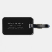 馬と女の子の馬好きシルエットハート ラゲッジタグ (裏面横)