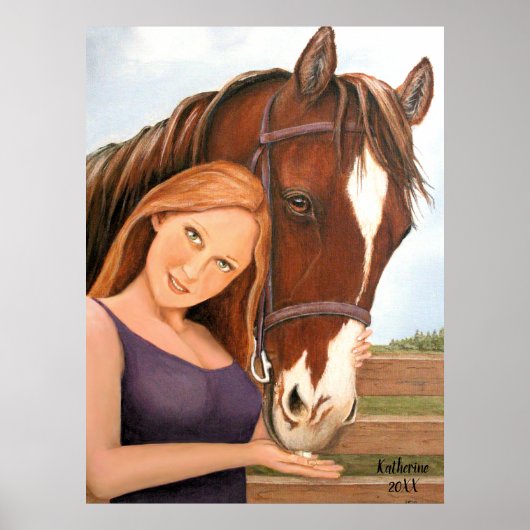 馬と女の最高の友達 ポスター (正面)