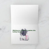 馬と子供サンタのクリスマスカード シーズンカード (内部)