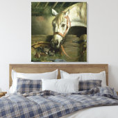 馬と子猫， 1890 キャンバスプリント (インサイチュ (寝室))