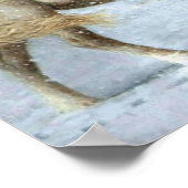 馬と少女の冬のポスター ポスター (角)