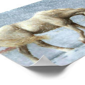 馬と少女の冬のポスター ポスター (角)