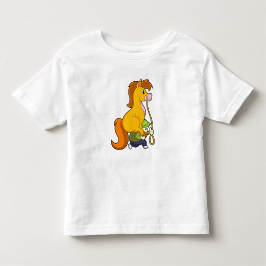 馬と少年.PNG トドラーTシャツ (正面)