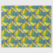 「馬と手綱カラフルブラックの輪郭アート」 #ho ラッピングペーパー (フラット)