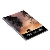 馬と日の出のカスタマイズ可能 ノートブック (右側)