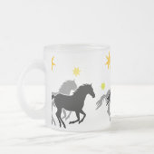 馬と星 | Horses and Stars フロストグラスマグカップ (左)