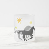 馬と星 | Horses and Stars フロストグラスマグカップ (中央)