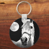馬と月 キーホルダー (正面)