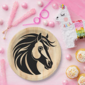 馬と木の愛 ペーパープレート (パーティー)