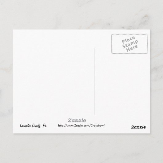 馬と柳～ ポストカード (裏面)