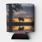 馬と水 缶クーラー (裏面)