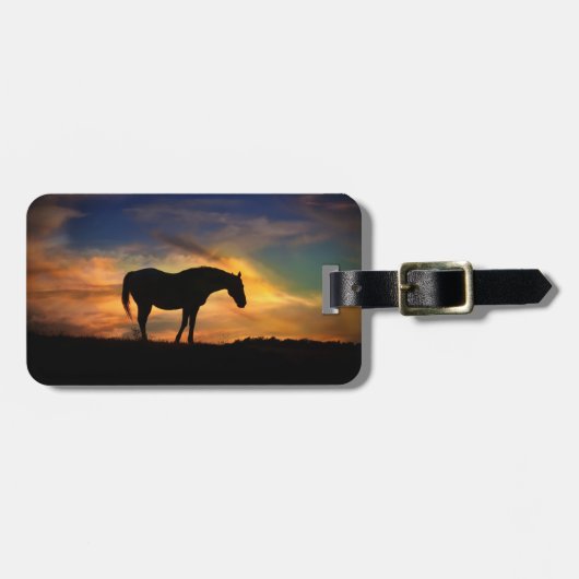 馬と池 ラゲッジタグ (正面横)