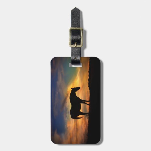 馬と池 ラゲッジタグ (正面縦)