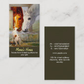 馬と犬の名刺 名刺 (正面/裏面)