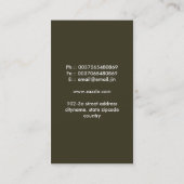 馬と犬の名刺 名刺 (裏面)