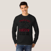 馬と犬は私を幸せ人間は私の頭を胡にする Tシャツ (正面フル)