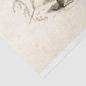 馬と犬エフエメラデコペフランスのヴィンテージ 薄葉紙 (詳細)