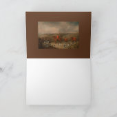 馬と猟犬　オールオケージョン/無地カード サンキューカード (内部)