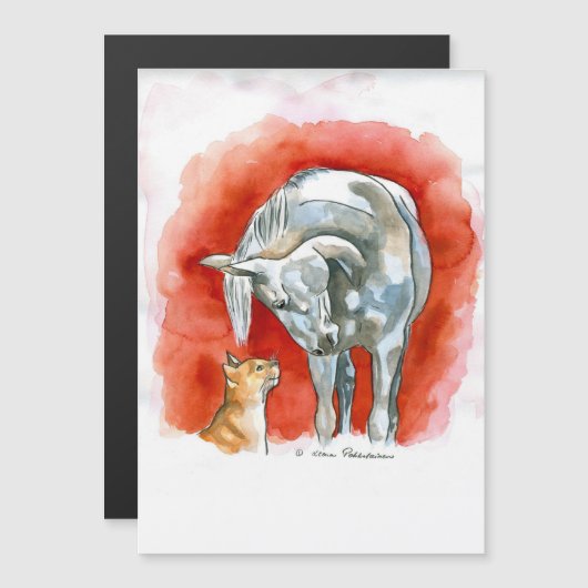 馬と猫 (正面/裏面)