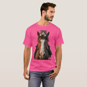 馬と猫 Tシャツ (正面フル)