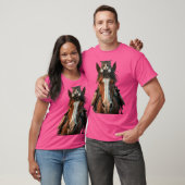 馬と猫 Tシャツ (ユニセックス)