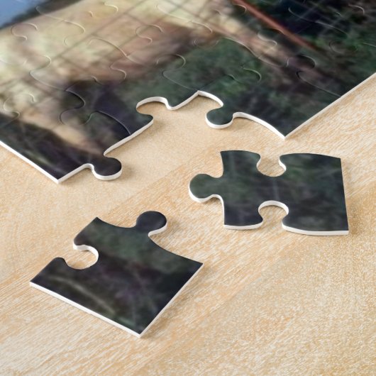 馬と納屋 ジグソーパズル (側面)