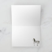 馬と花の感謝カード サンキューカード (内部)