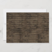 馬と花素朴木写真誕生日 招待状 (裏面)