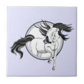 馬と蝶から飛び出す タイル (正面)