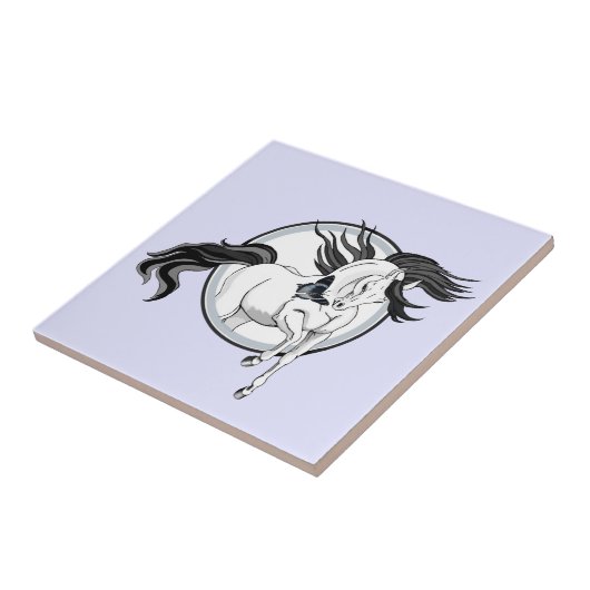 馬と蝶から飛び出す タイル (側面)