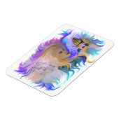 馬と蝶の女性 マグネット (左側)