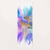 馬と蝶の女性 ヨガマット (裏面)