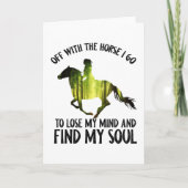 馬と行って心の森を失う カード (正面)