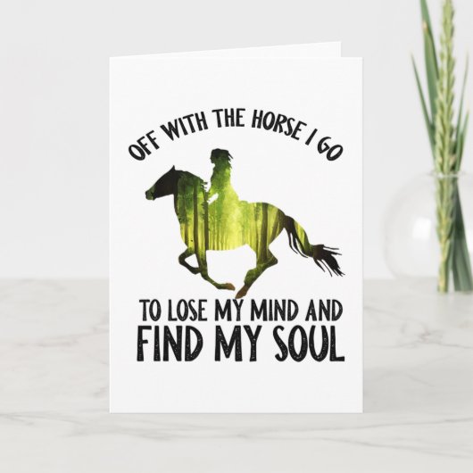 馬と行って心の森を失う カード (正面)