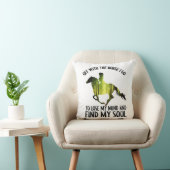 馬と行って心の森を失う クッション (椅子)