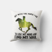 馬と行って心の森を失う クッション (裏面)